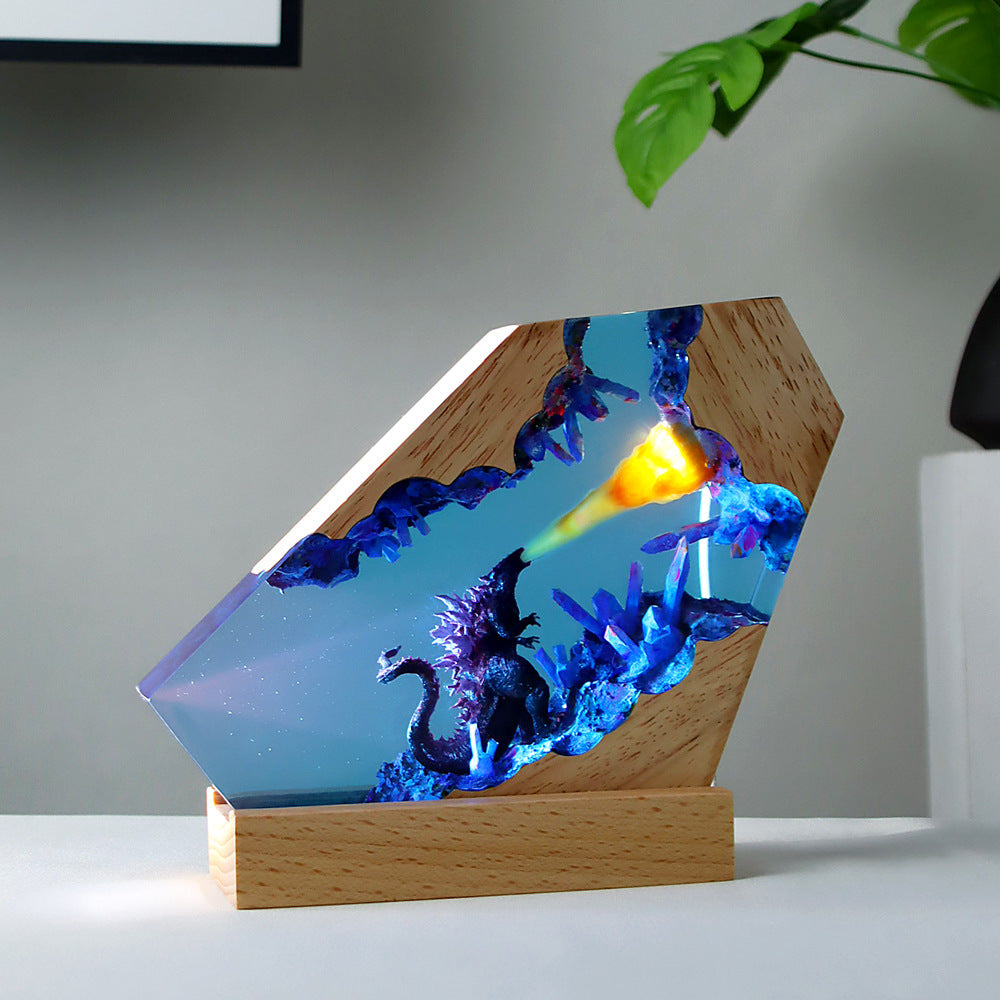 Godzilla Resin Lamp – King of Monsters Inspired LED Light for Home Décor